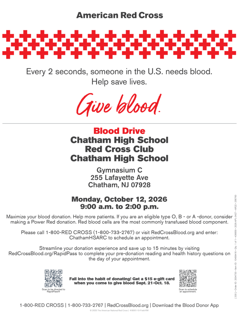 CHS Red Cross Blood Drive