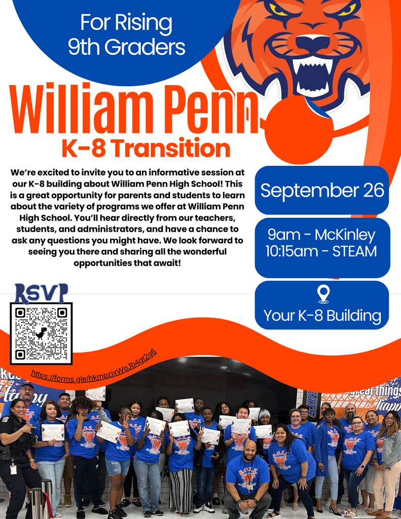 Flyer for 8th Grade transition program