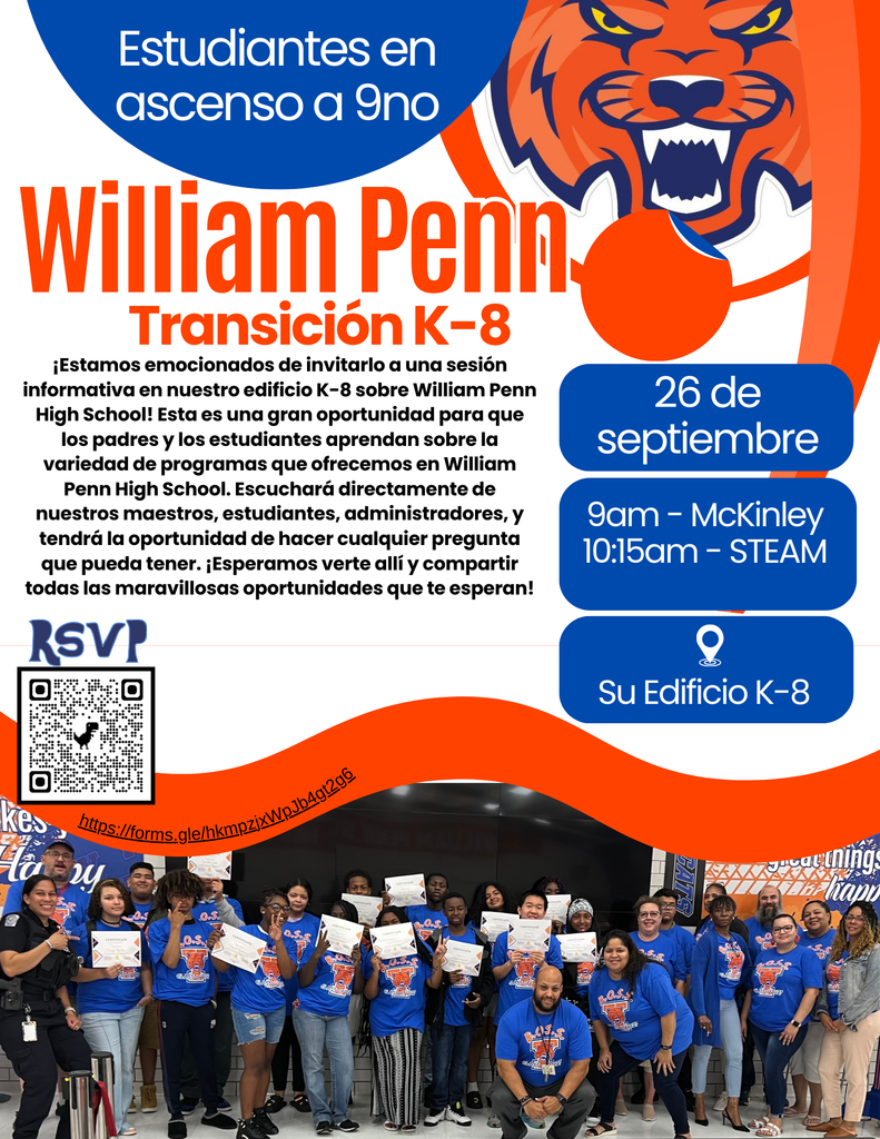 Flyer for 8th Grade transition program