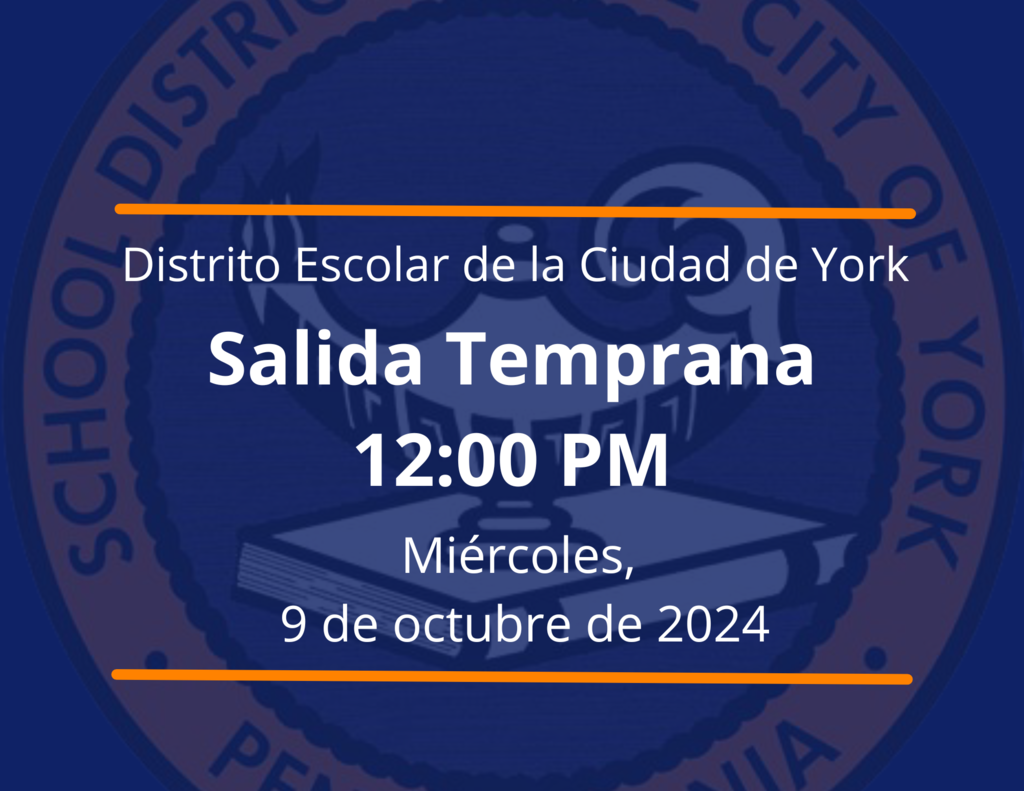 Early Dismissal Reminder (Spanish)