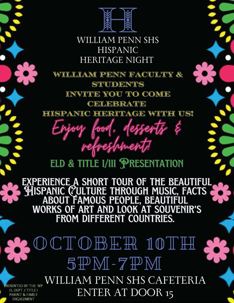 Hispanic Heritage Night Flyer (English)
