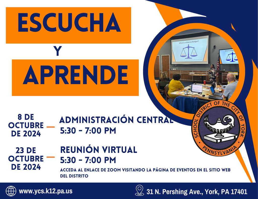 Join Us for Budget "Listen and Learn" Sessions