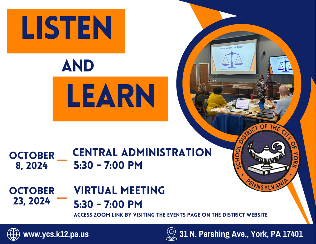 Join Us for Budget "Listen and Learn" Sessions