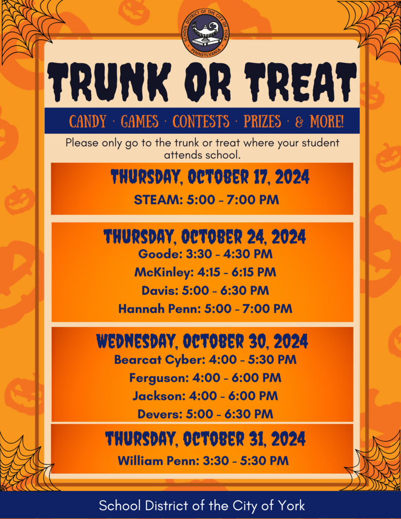 Trunk or Treat flyers