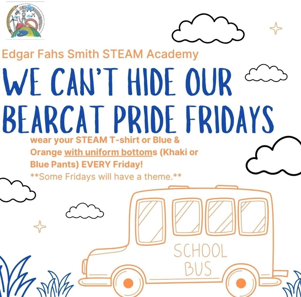 Blue and Orange Shirt Spirit Friday Flyer - English