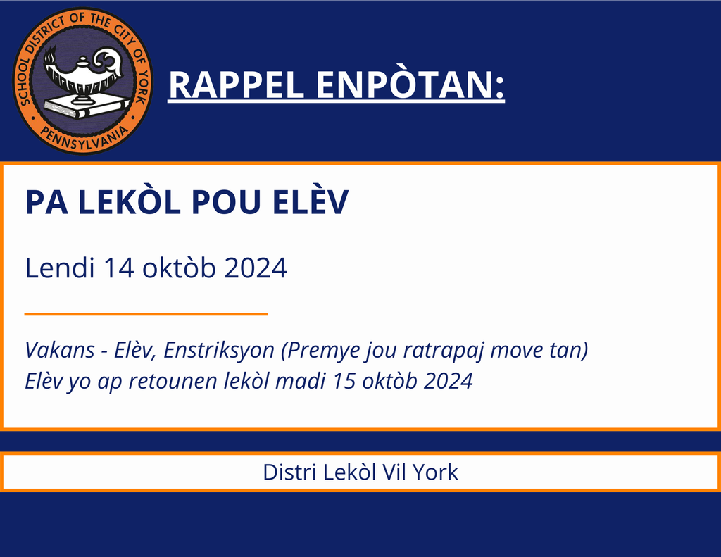 Social media announcement for 10/10