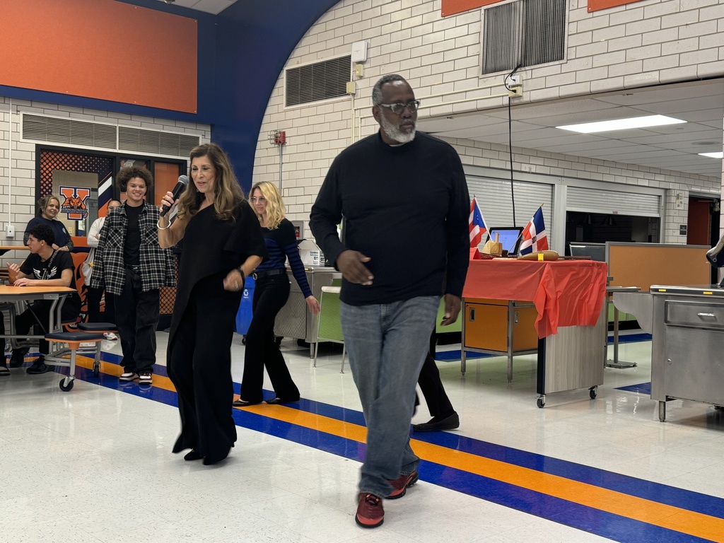 Students participating at the Hispanic Heritage Month celebration