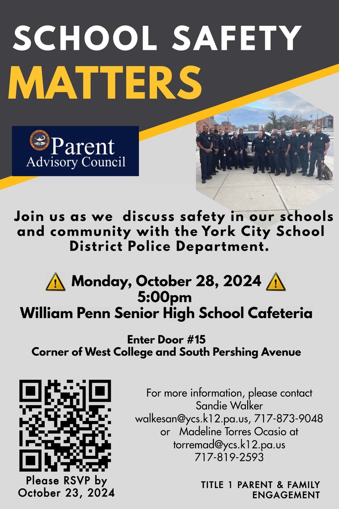 Flyers advertising School Safety Meeting