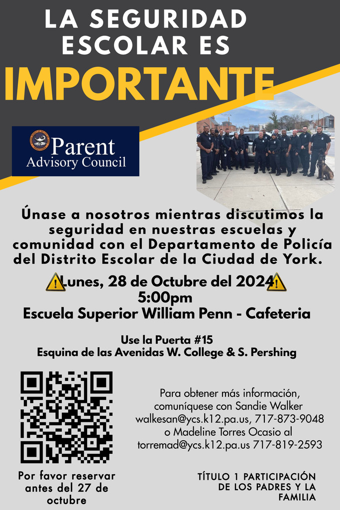 Flyers advertising School Safety Meeting