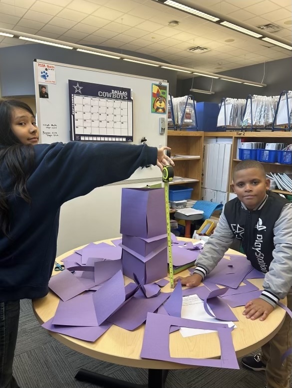 Students working on a project 