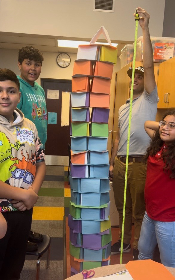 Students working on a project 