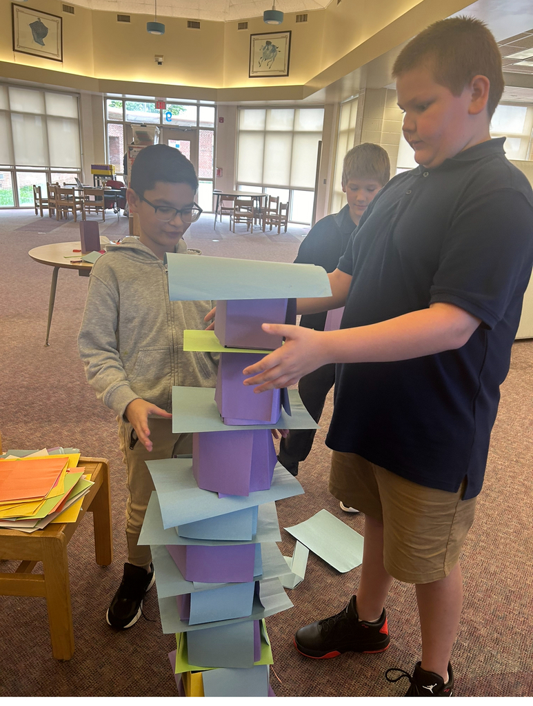 Students working on a project 