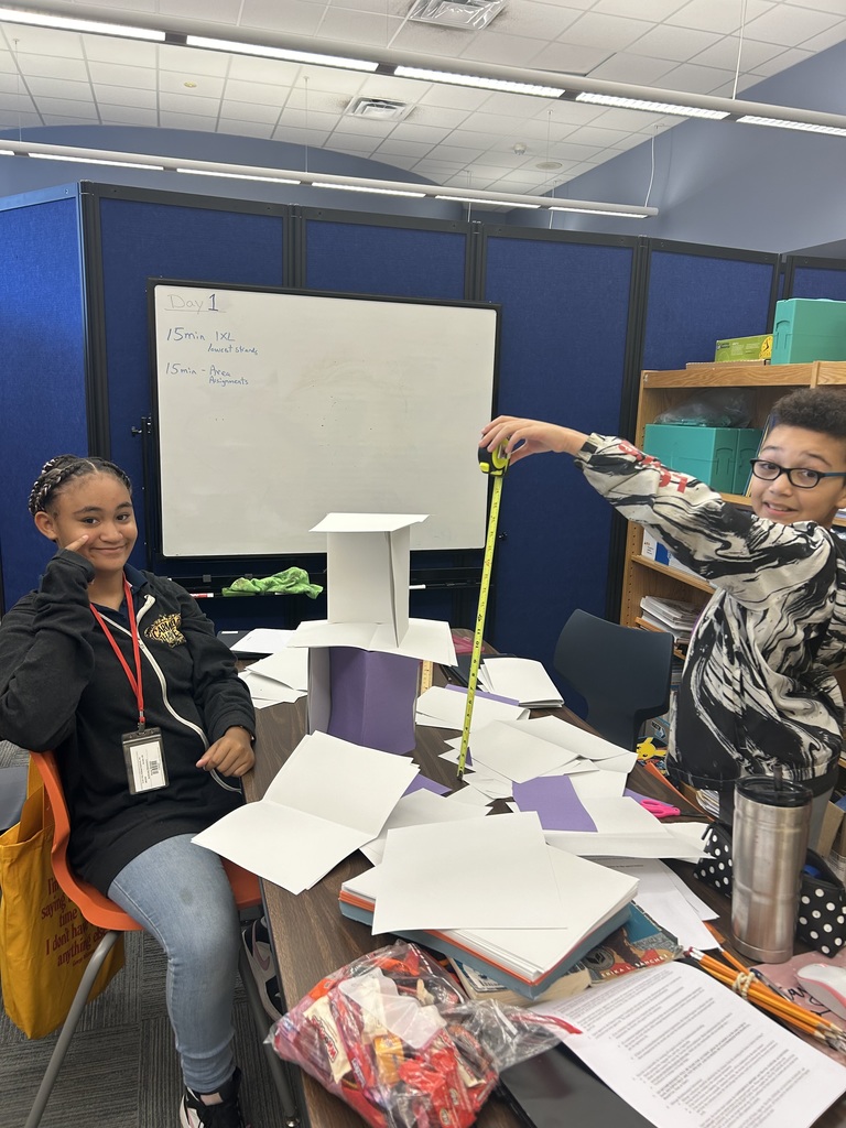 Students working on a project 