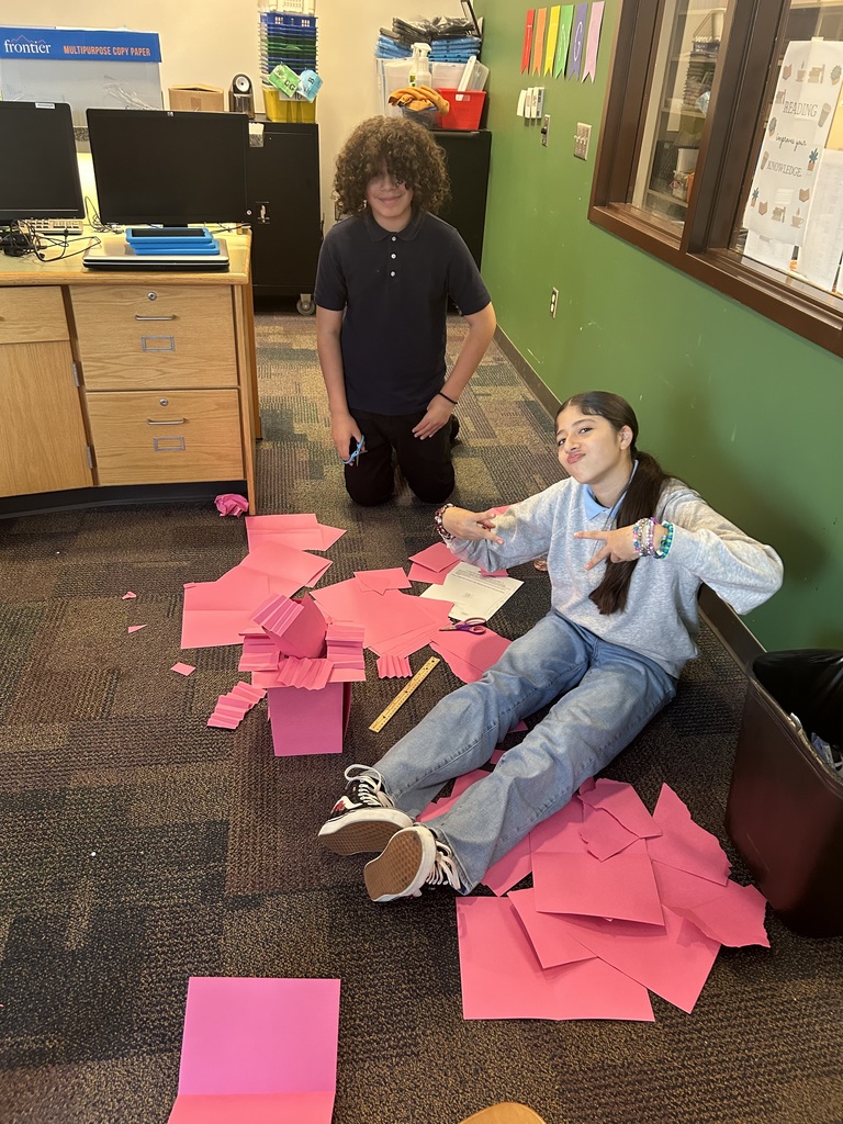 Students working on a project 