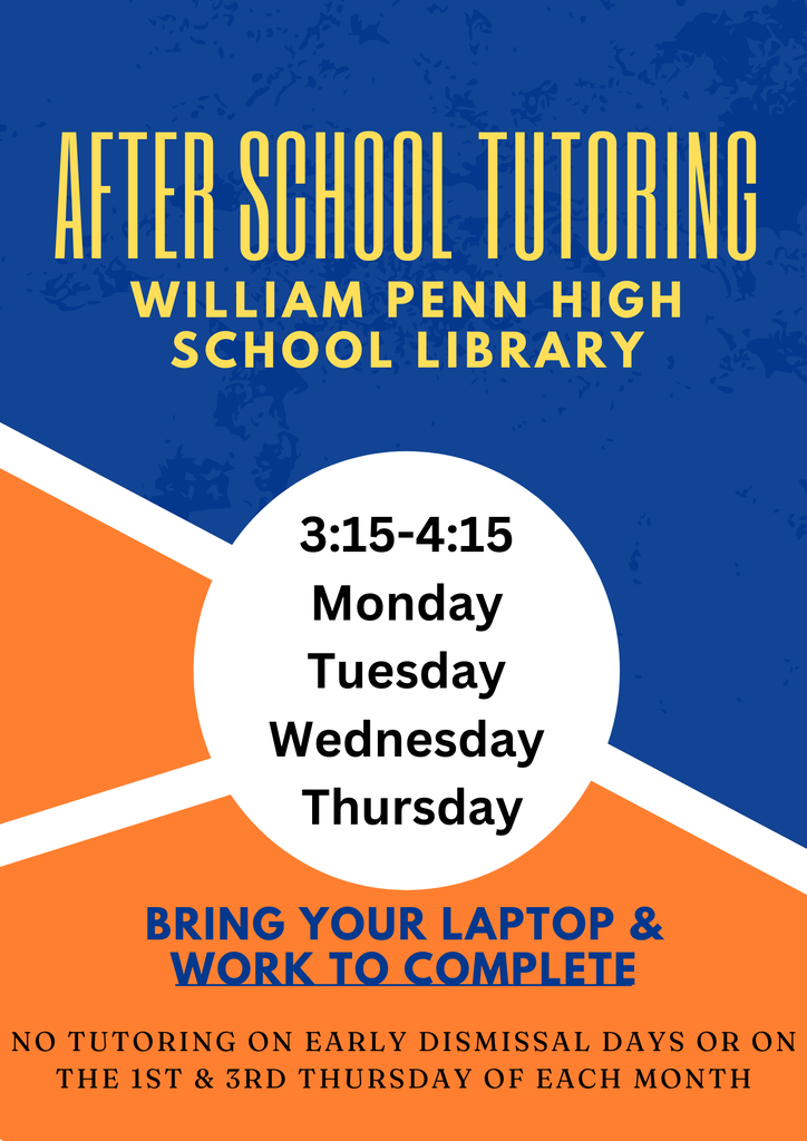 Flyer for after school tutoring