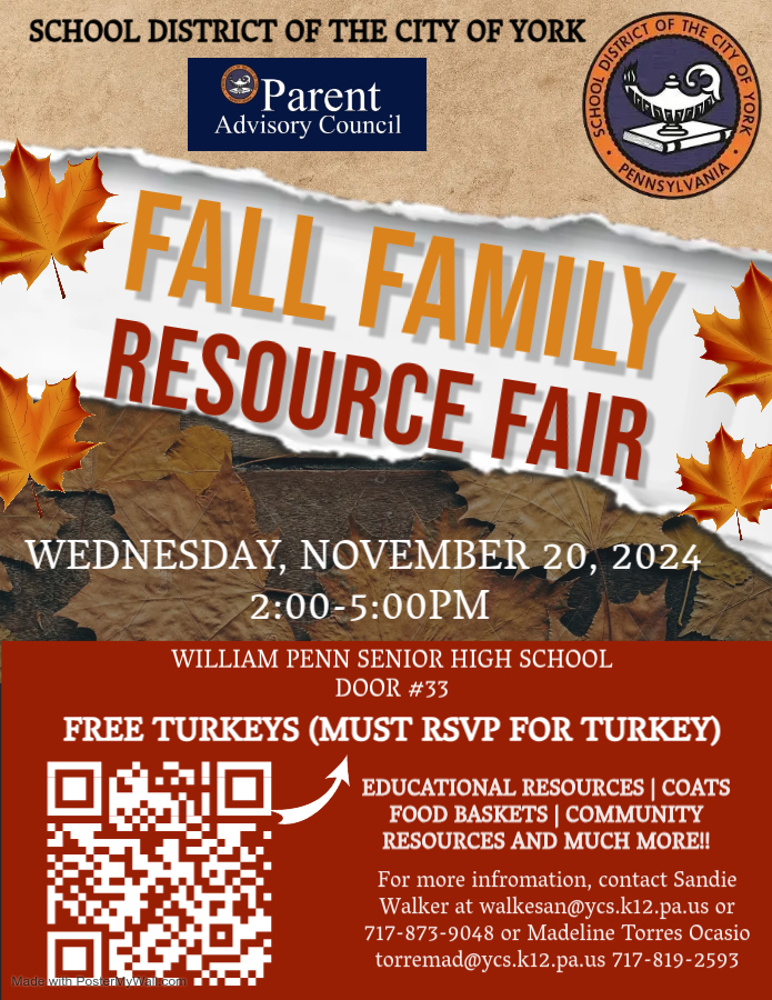 Flyers for fall resource fair