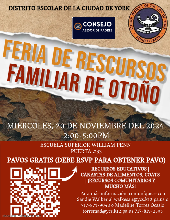 Flyers for fall resource fair