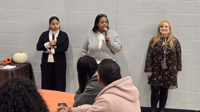 Dr. Berry talking at a presentation