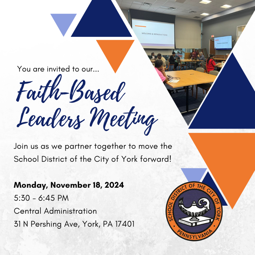 Graphic for Nov. 18 Faith-Based Meeting