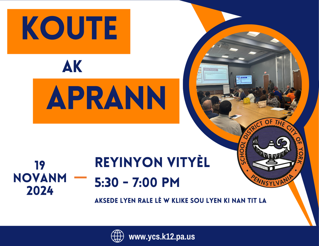 Listen and Learn flyer