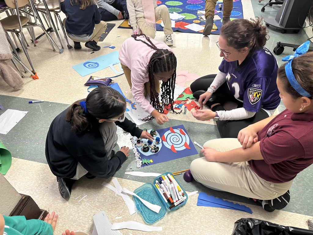 Group of students working on a project
