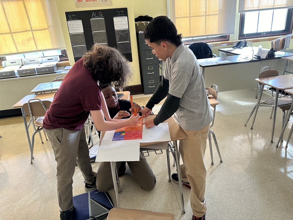 Group of students working on a project
