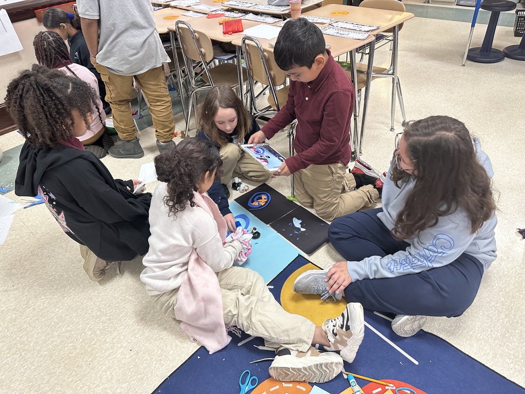 Group of students working on a project