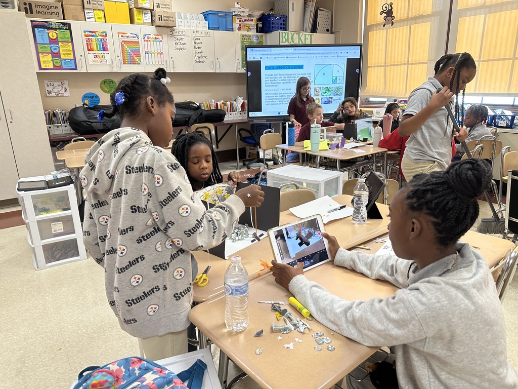 Group of students working on a project