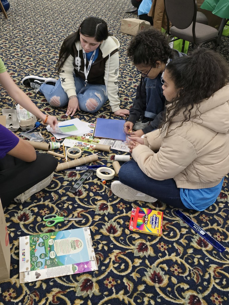 Group of students working on a project