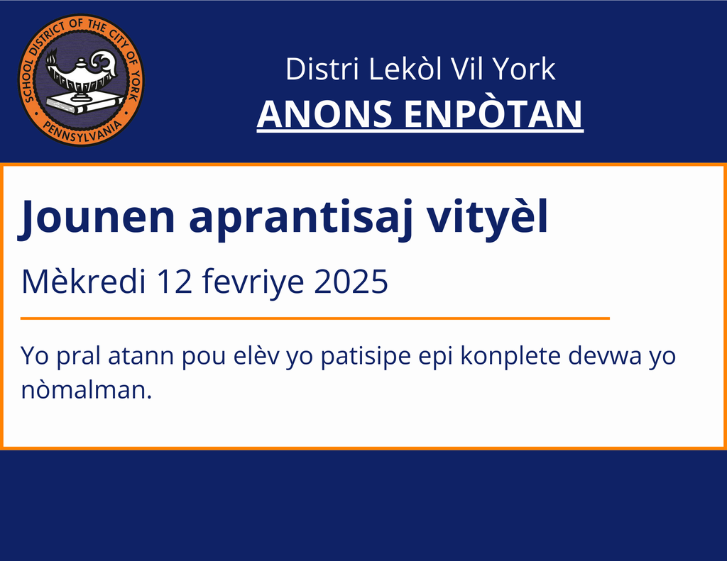 Virtual learning day