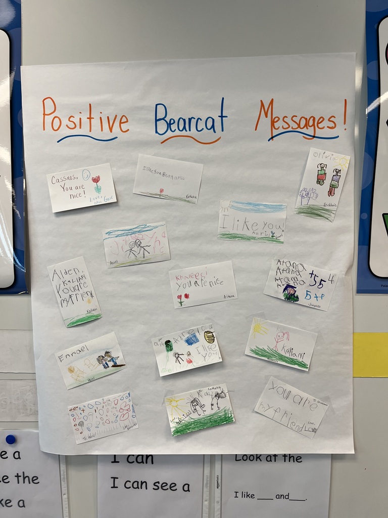 Poster with messages written on it