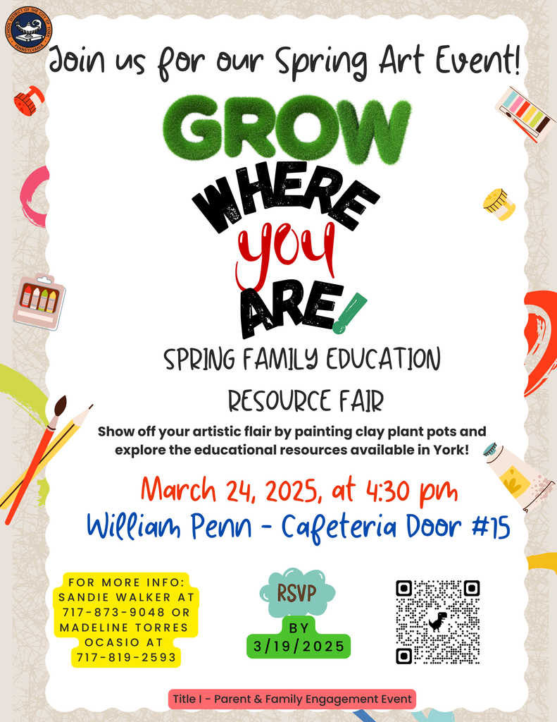 Flyer with words and colors 