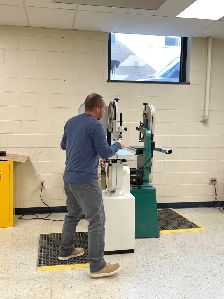 Person working on machine 