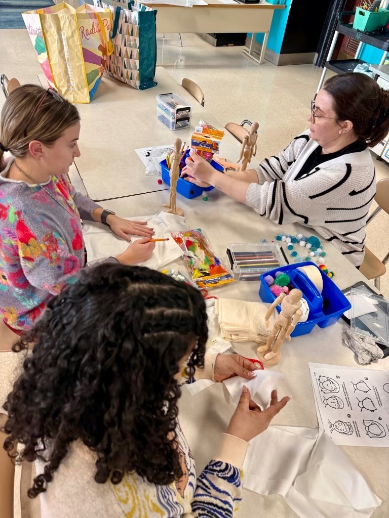 Group of people working on a project 