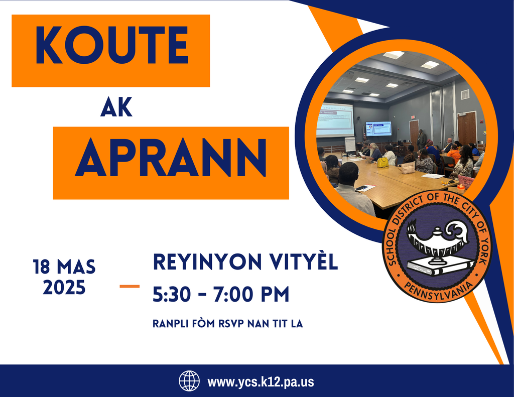 Flyer with words and a picture