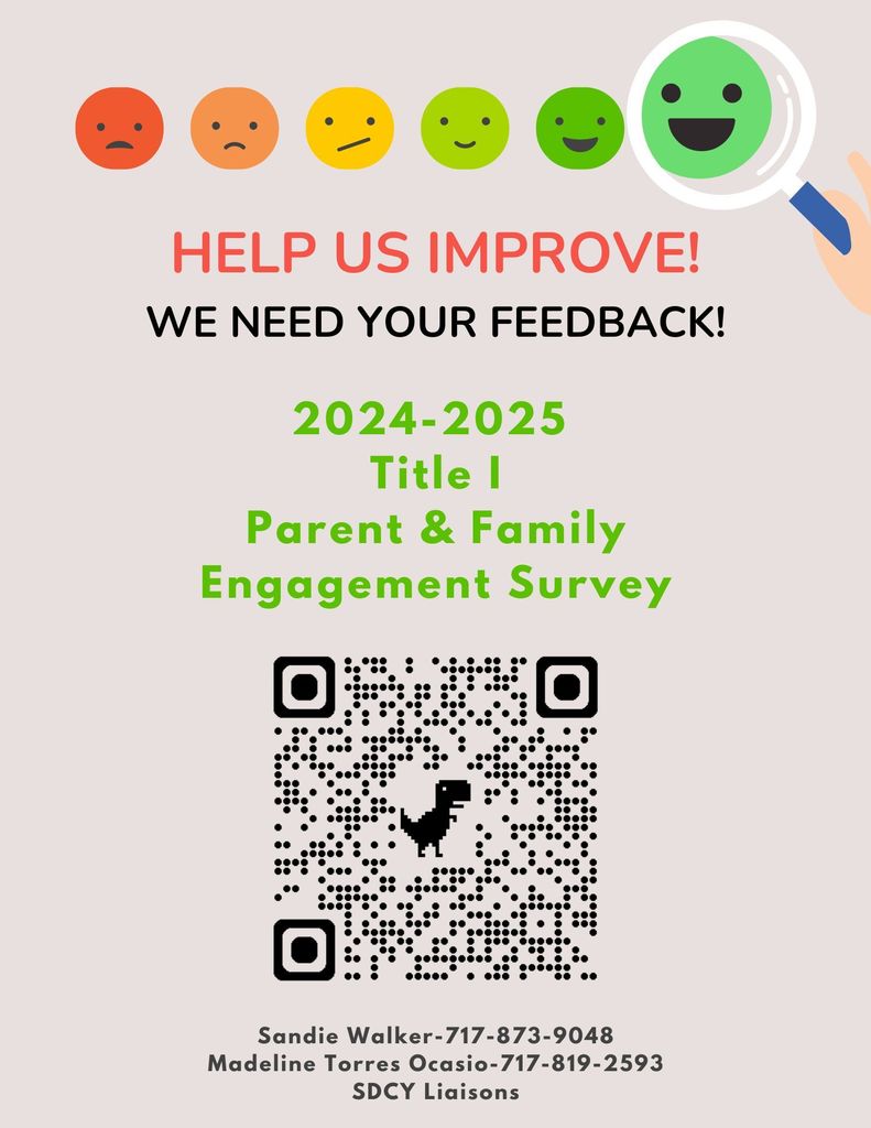 Flyer with words and emojis on it