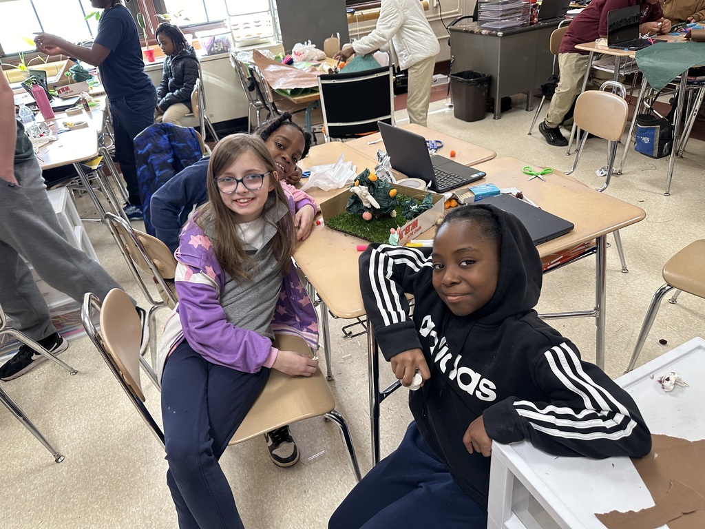 A group of students smiling