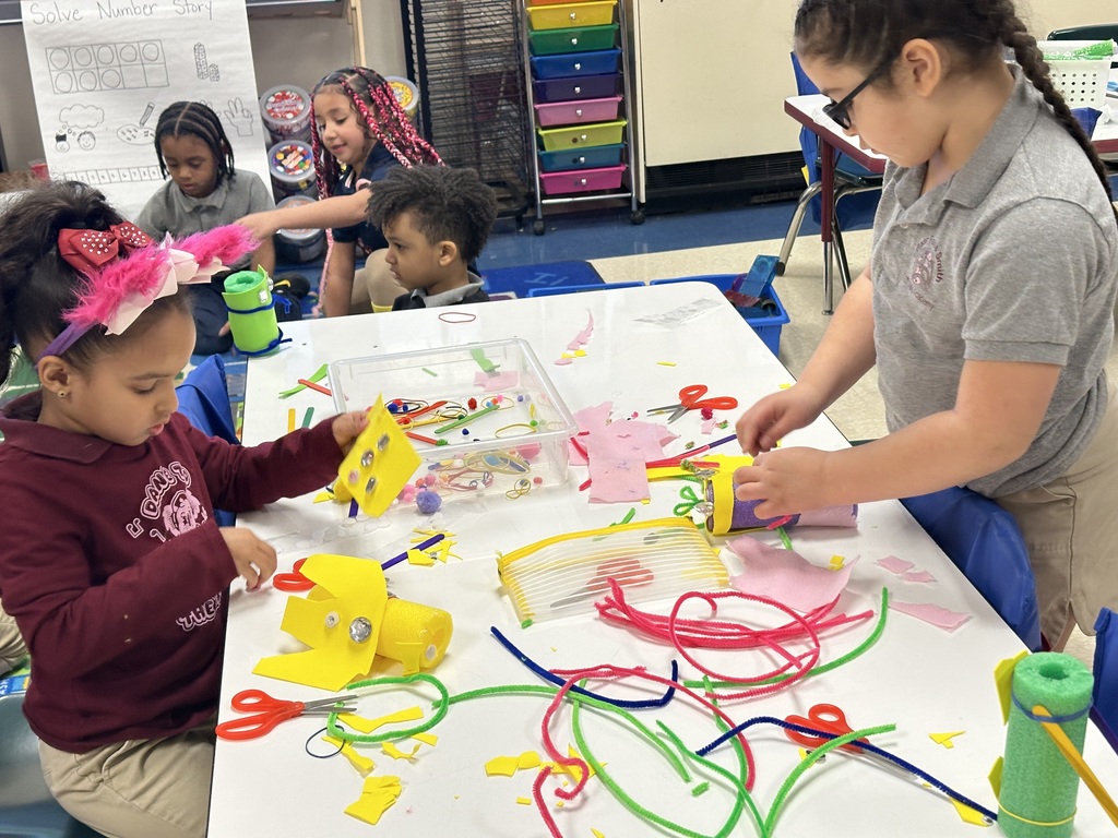 Two students working on a project