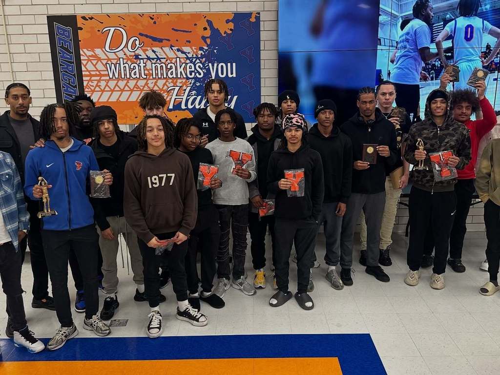 A group of people smiling