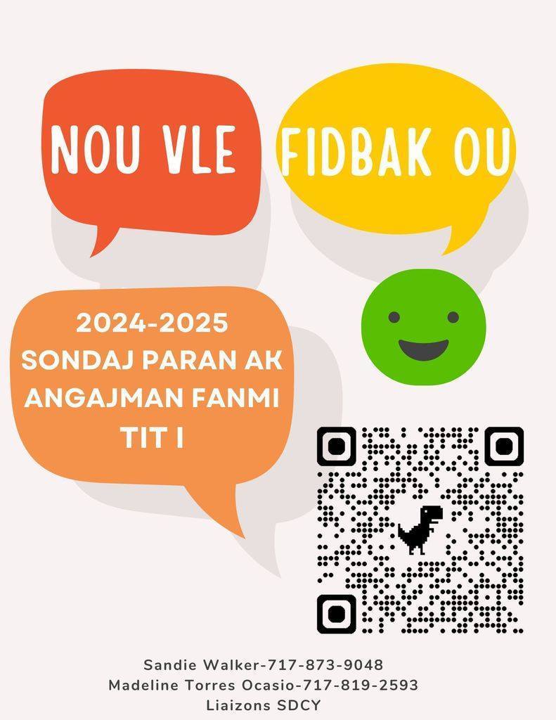 Flyer with words and graphics on it