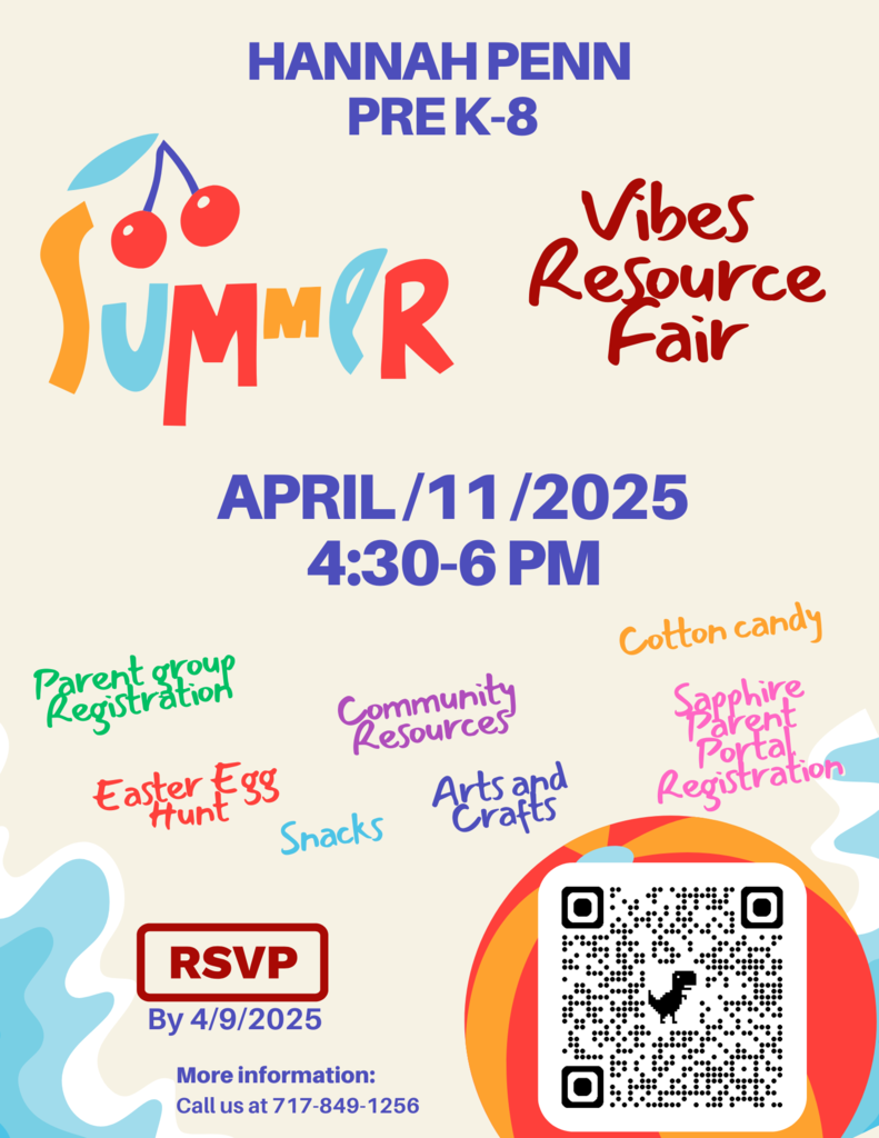 Flyer with words and graphics