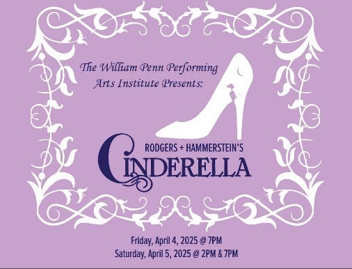 Flyer with words and a high heel