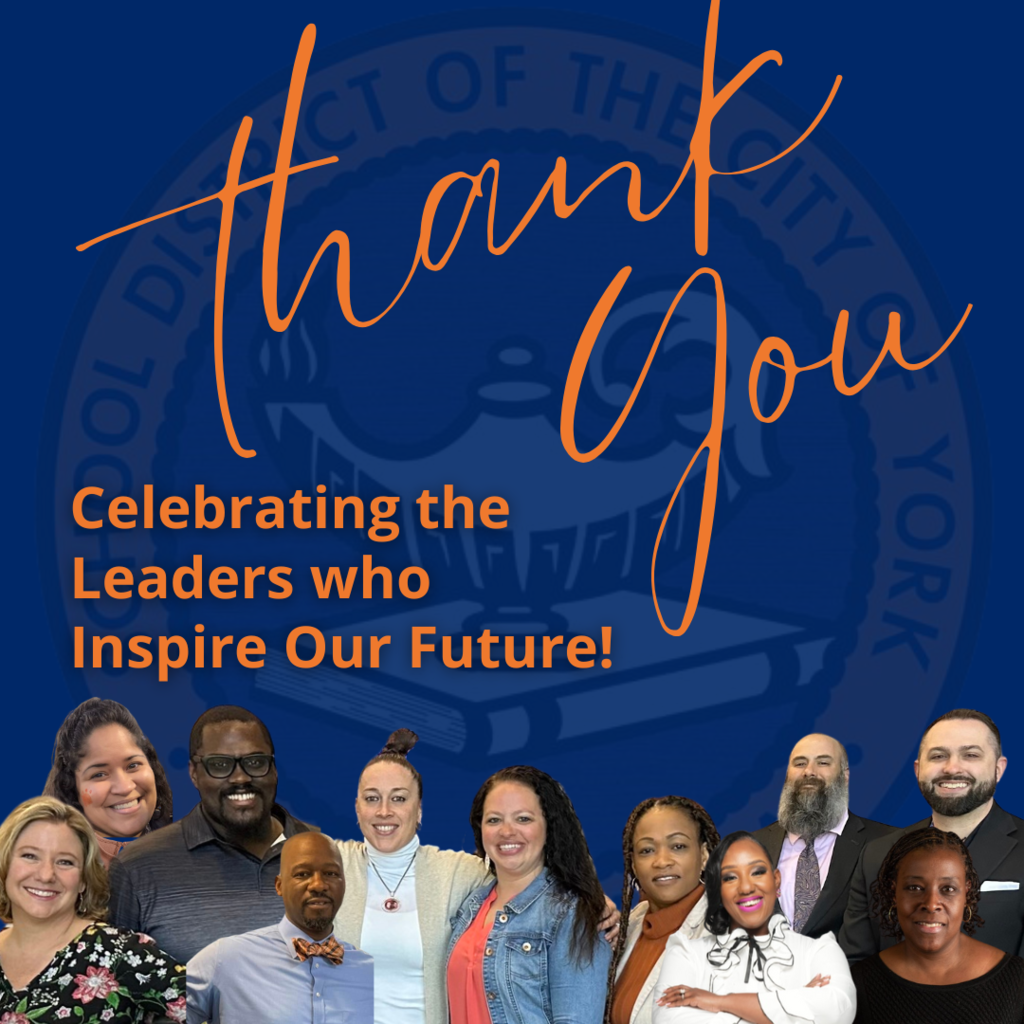 National Assistant Principals Month - Graphic of The School District of the City of York's Assistant Principals