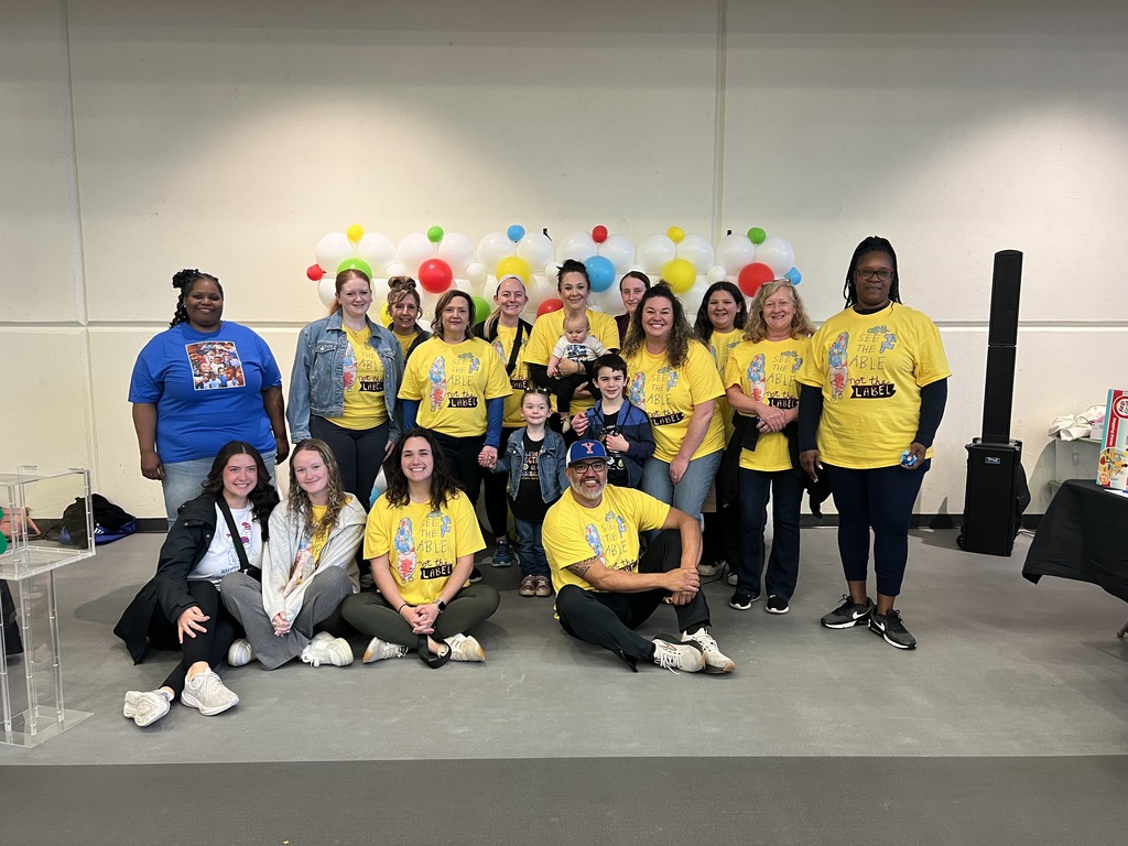 Autism Awareness Month - Photo of School District of the City of York Staff wearing shirts for Autism Awareness