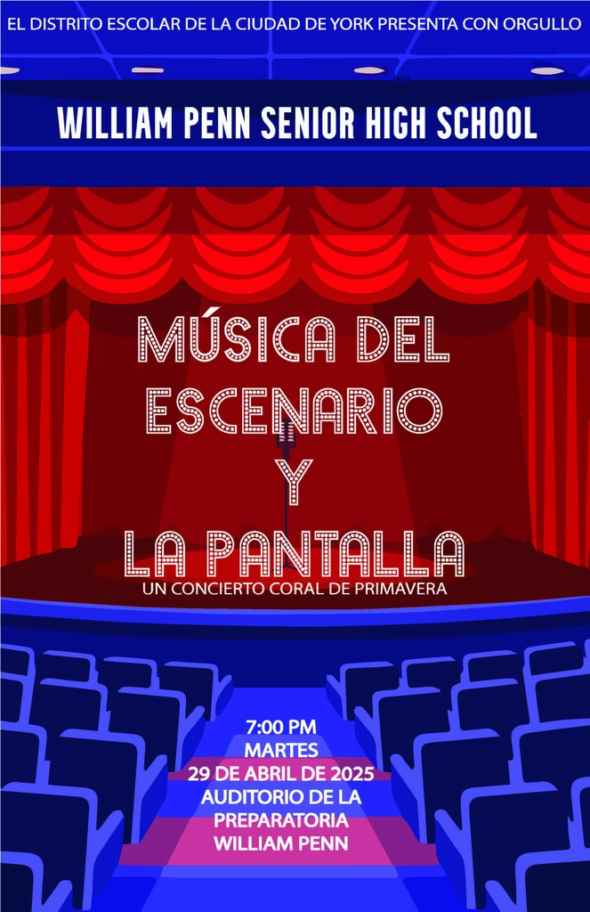 Flyer with words on it