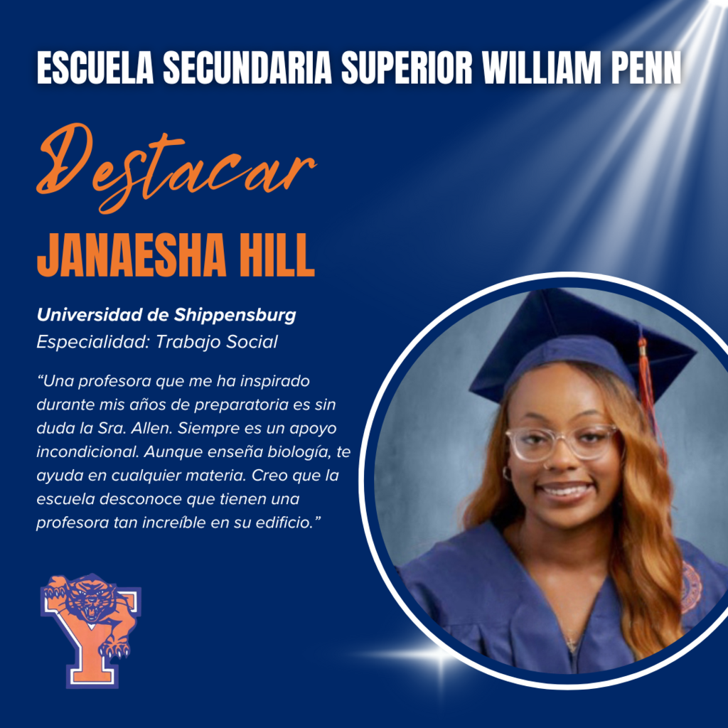 William Penn Senior High School Senior Spotlight graphic
