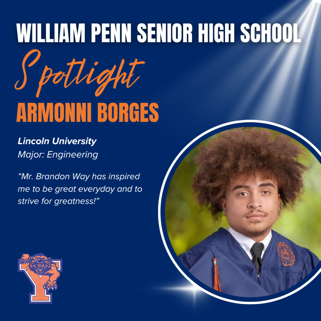 William Penn Senior High School Senior Spotlight Graphic