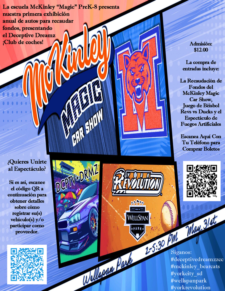 McKinley Magic Car Show Flyer