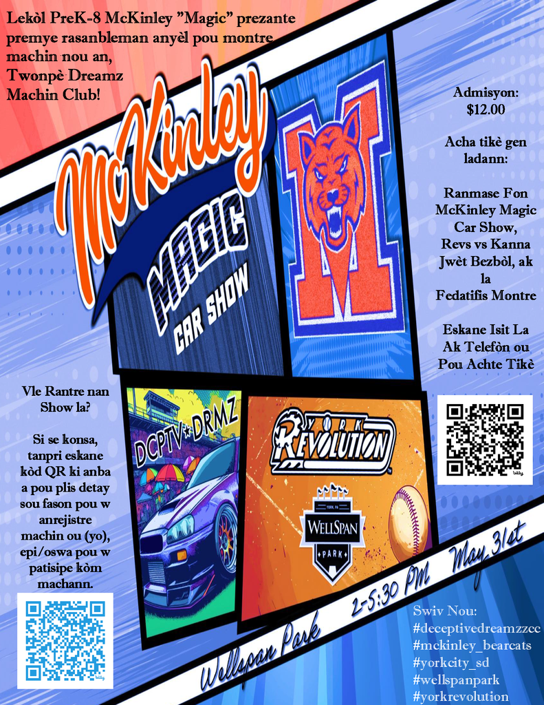 McKinley Magic Car Show Flyer