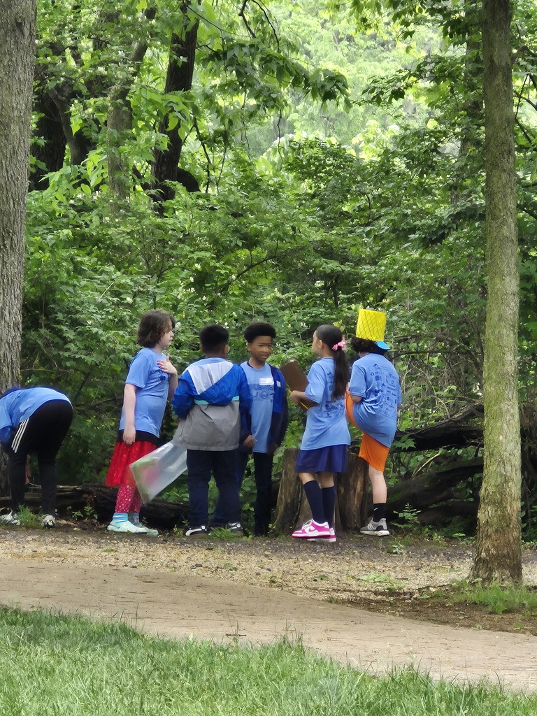 Envirothon - in action. A group working